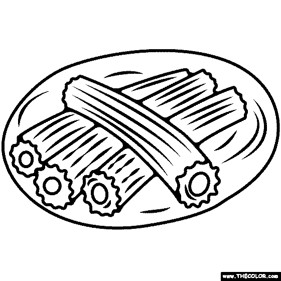 Churros Coloring Page