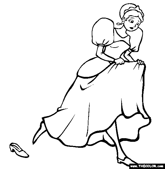 Cinderella Coloring Page