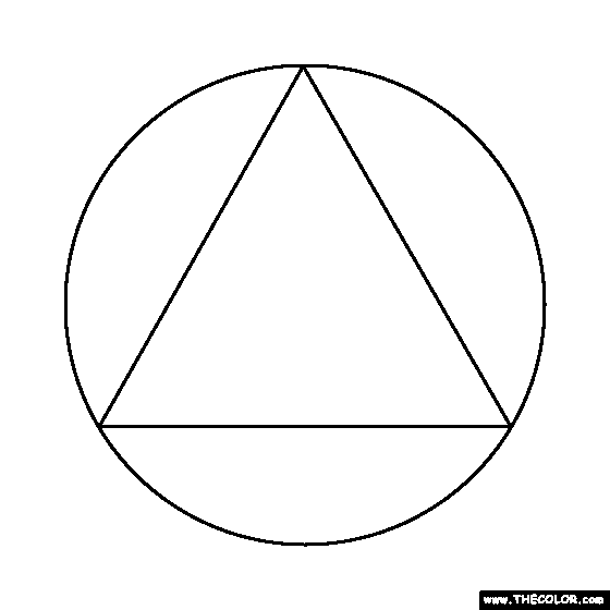 Circumcircle Coloring Page