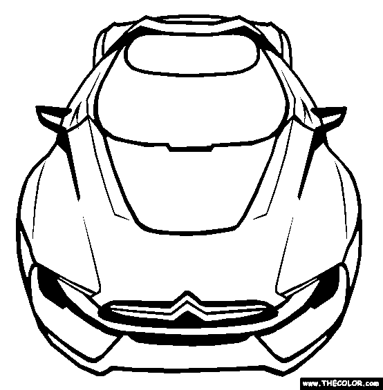 Citroen GT Coloring Page