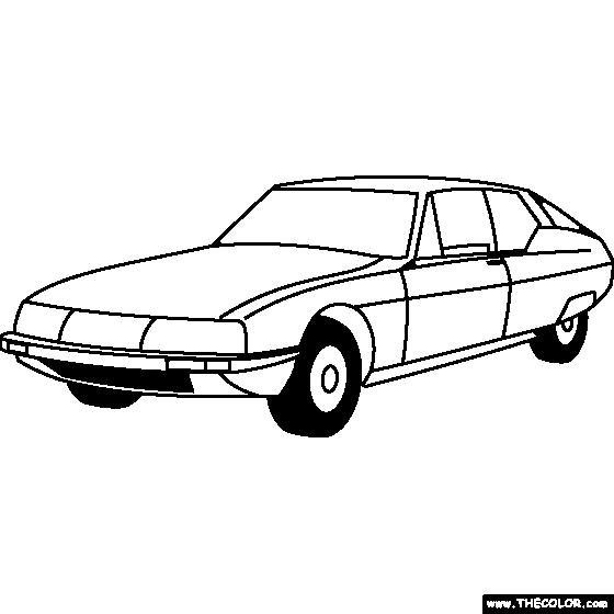 Citroen SM Coloring Page