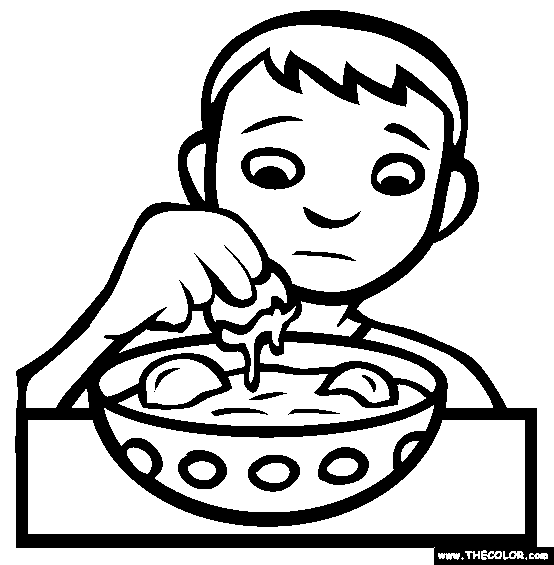 Clam Chowder With Oreos Coloring Page