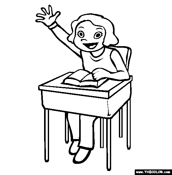 Class Participation Coloring Page