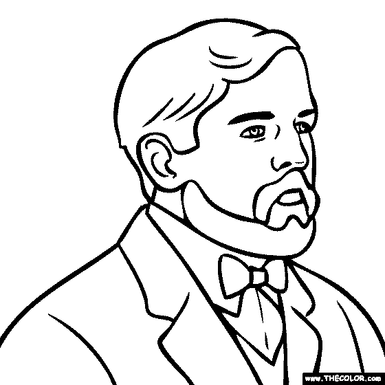 Claude Debussy Coloring Page