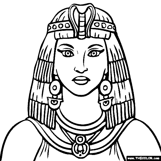 Cleopatra Coloring Page