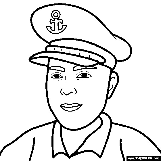 Coast Guardsman Coloring Page