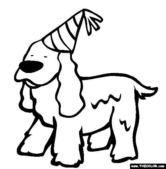 Cocker Spaniel Coloring Page