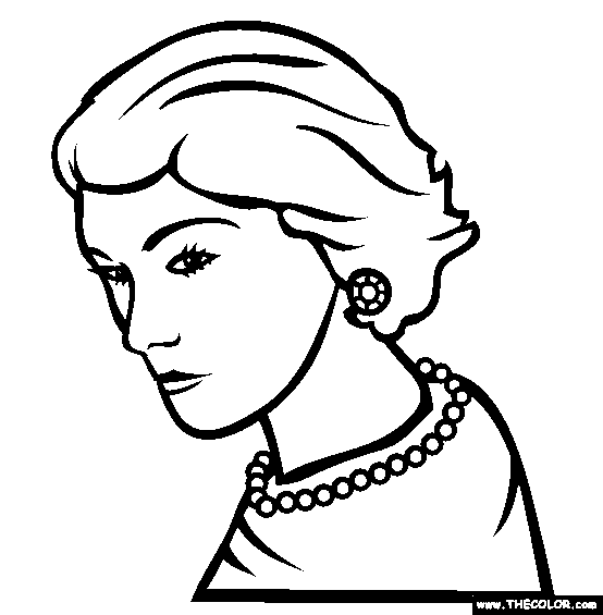 Coco Chanel Coloring Page