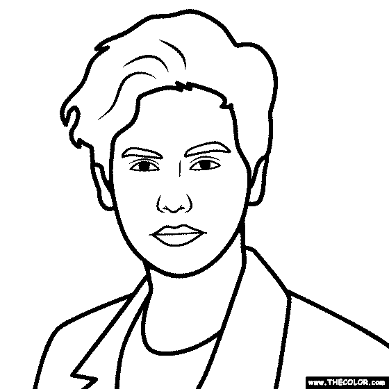 Cole Sprouse Coloring Page