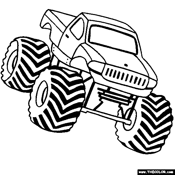 Jogo Monster Trucks Coloring Pages no Jogos 360