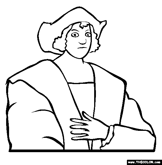 Columbus Day Coloring Page