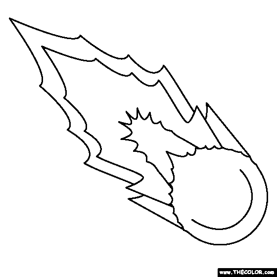 Comet Coloring Page
