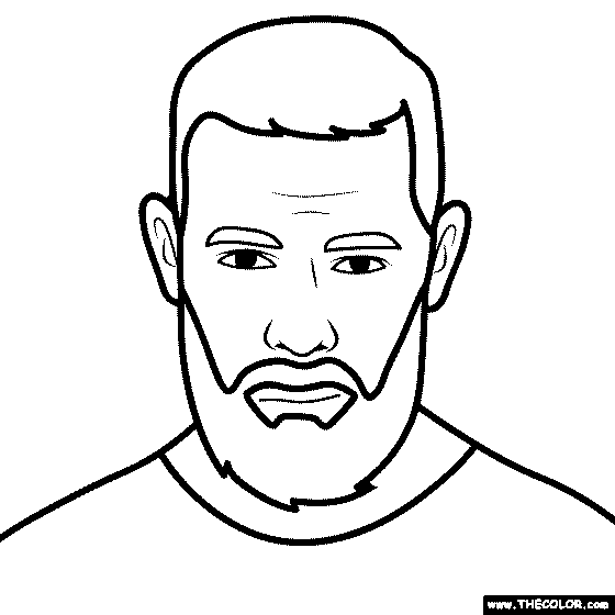 Conor Mcgregor Coloring Page