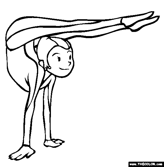 Contortionist Coloring Page