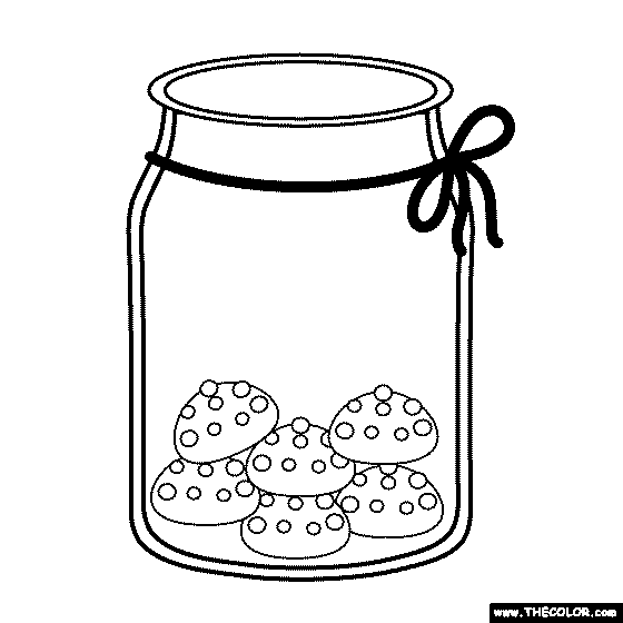 Cookie Jar Coloring Page