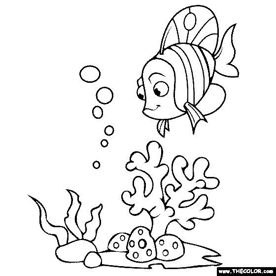 Coral Reef Coloring Page