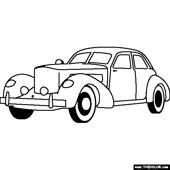 Cord 810 Roadster Coloring Page