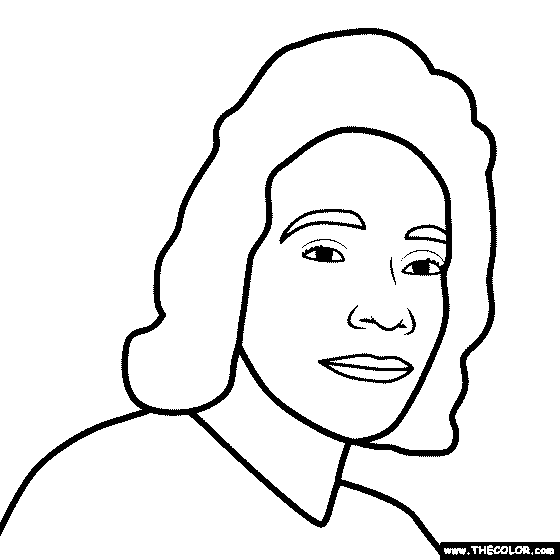 Coretta Scott King Coloring Page