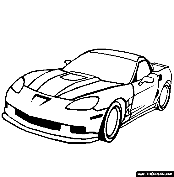 Corvette ZR1 Coloring Page