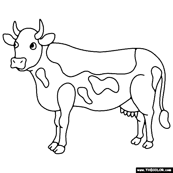 Cow Coloring Page