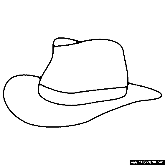 Cowboy Hat Coloring Page