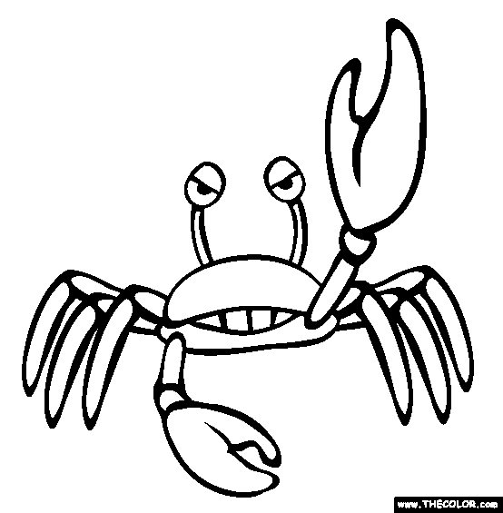 Crab Coloring Page