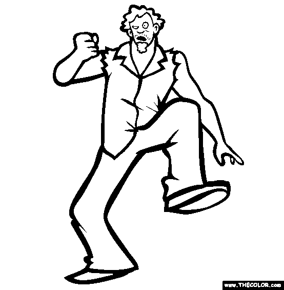 Crazy Cole Pro Wrestler Online Coloring Page