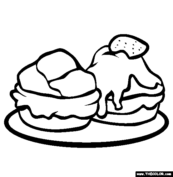 Cream Puffs Coloring Page