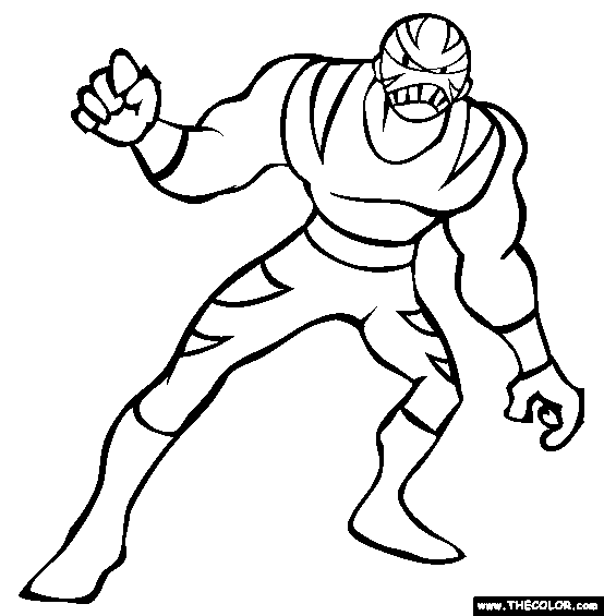 Crimson Mask Coloring Page