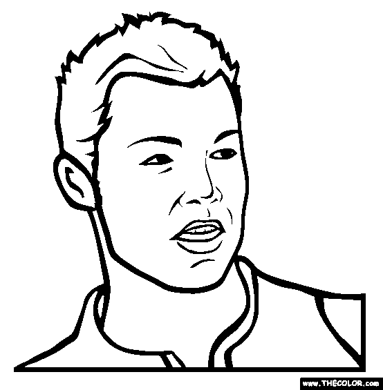 Cristiano Ronaldo Online Coloring Page