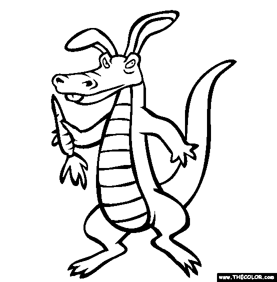 Crocbunny Coloring Page