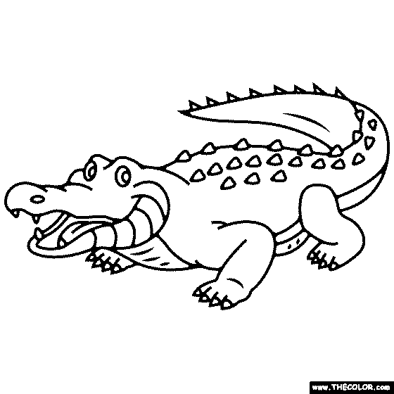 Crocodile Coloring Page