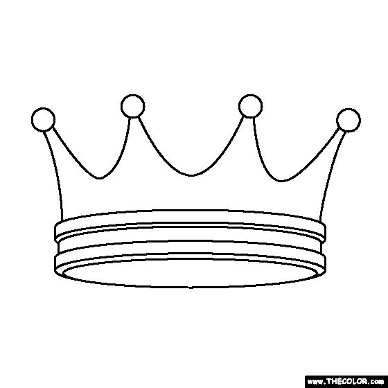 Crown Coloring Page