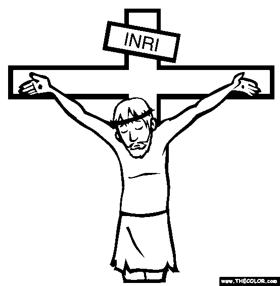 Crucifixion Coloring Page