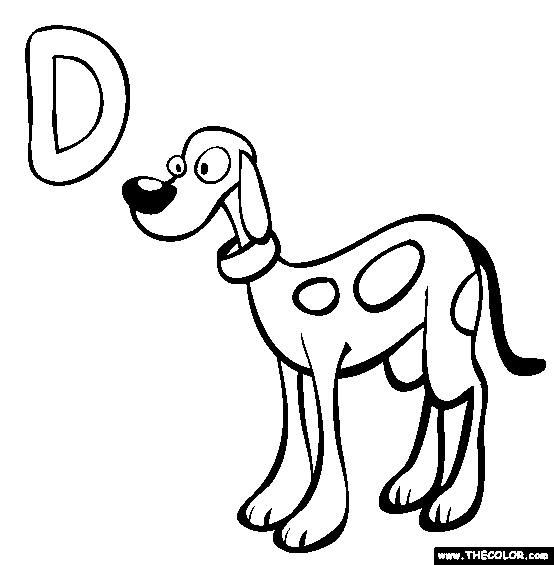 D Coloring Page