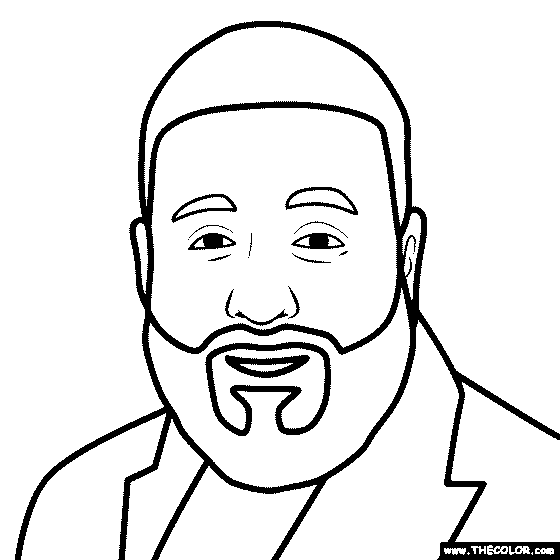 Dj Khaled Coloring Page