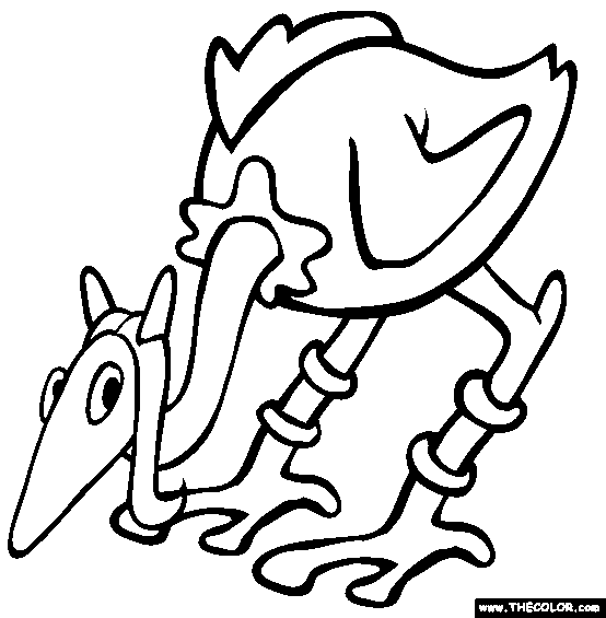 Daisy the Monster Online Coloring Page