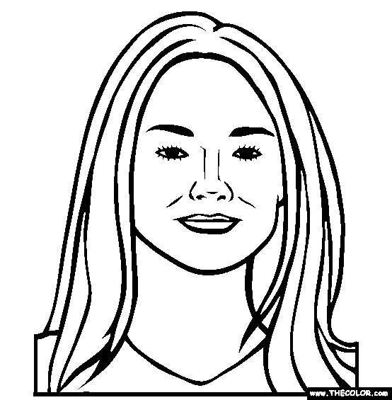 Dakota Fanning Online Coloring Page