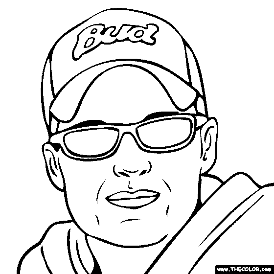 Dale Earnhardt Jr. Coloring Page