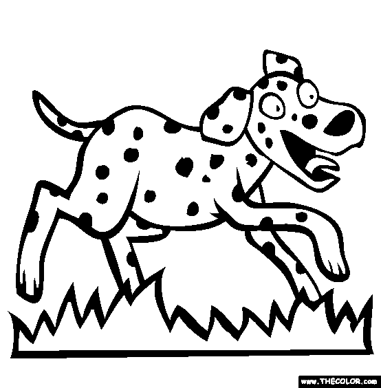 Dalmatian Coloring Page