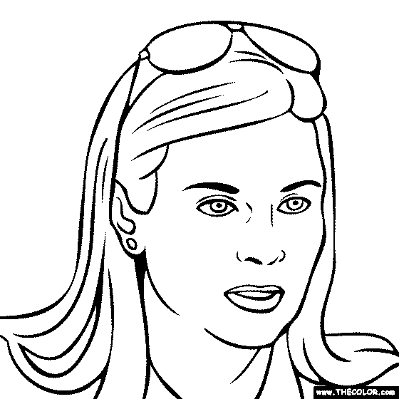 Danica Patrick Coloring Page