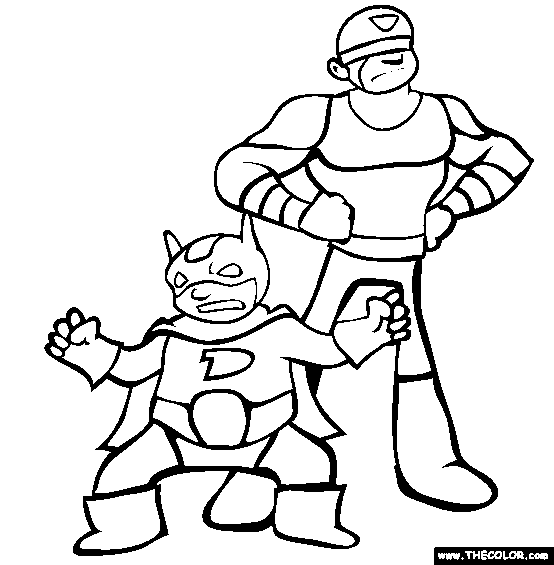 Deadly Duo Coloring Page