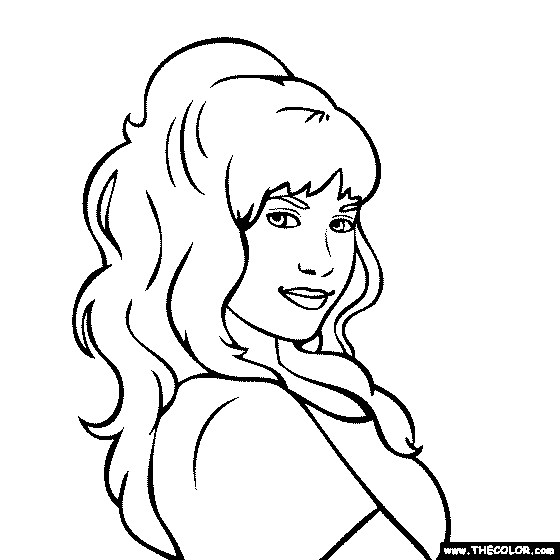 Demi Lovato Coloring Page