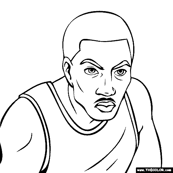 Derrick Rose Coloring Page