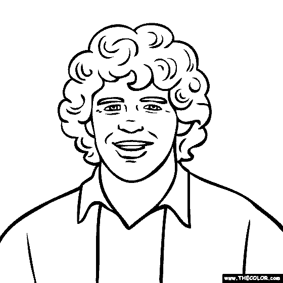 Diego Maradona Coloring Page