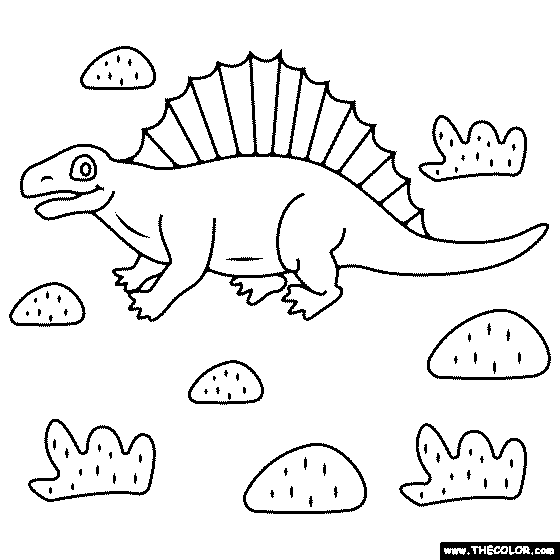 Dimetrodon Coloring Page