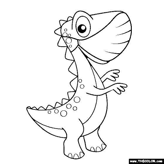 Dinosaur wearing mask  Coloring Page