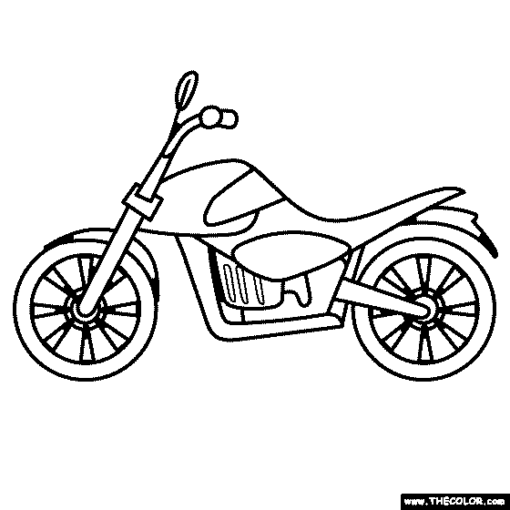 Motorcycle Coloring Pages - Free Printable Coloring Pages for Kids