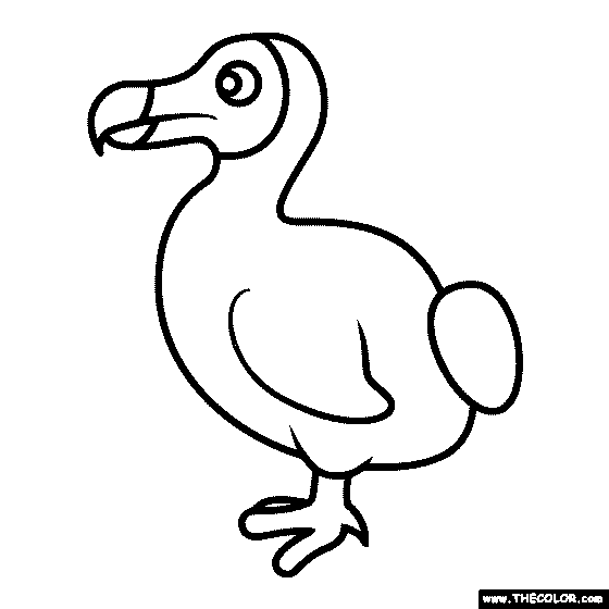 Dodo Bird Coloring Page