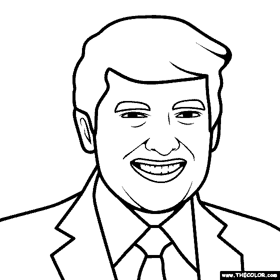 Donald Trump Coloring Page